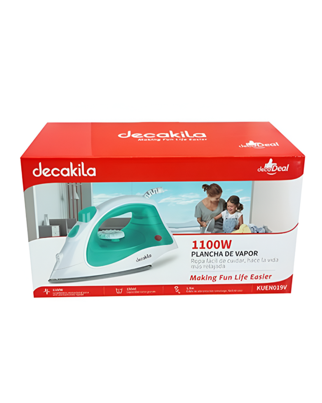 PLANCHA A VAPOR 1100W DECAKILA
