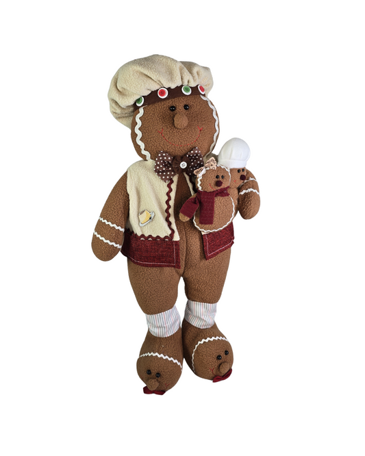 PELUCHE DECORATVO 50CM (MUÑECO DE JENGIBRE) MAXI
