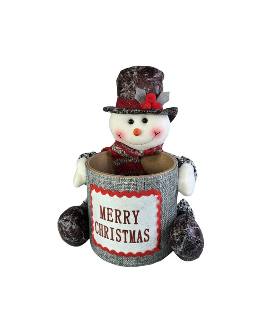 CESTA DE NAVIDAD (COPO DE NIEVE) 25CM MAXI