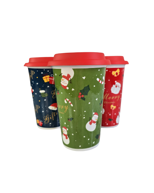 VASO NAVIDEÑO DE CERAMICA MAXI