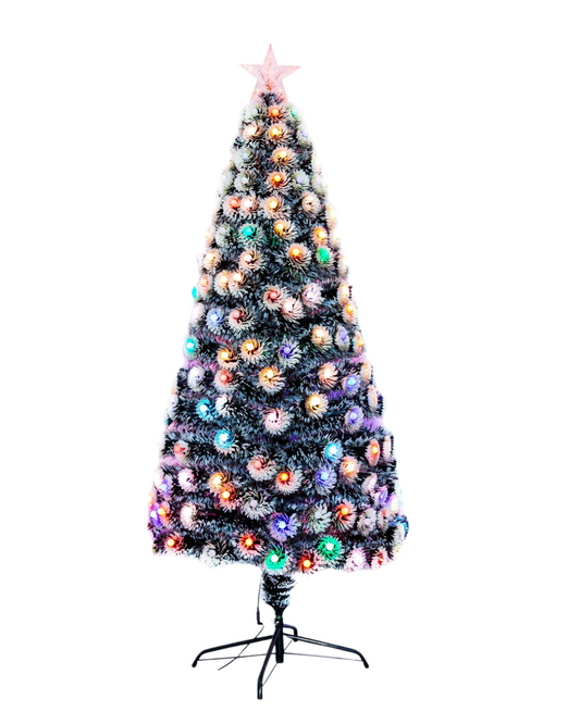 PINO DE NAVIDAD SNOW CON LUCES 2.10M