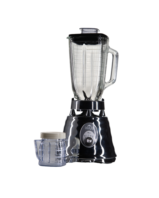 LICUADORA CROMADA 3VEL. 750W V/VID (PLATEADA) MAXI